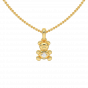 The Tidy Teddy Gold Diamond Kids Pendant