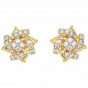 Floral Wheeling Diamond Earrings