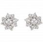 Floral Wheeling Diamond Earrings