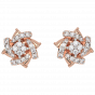 Floral Wheeling Diamond Earrings