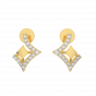 Cut And Out Gold Diamond Studs