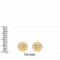 Classic Floral  Diamond Studs