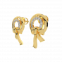  Knotted Diamond Studs