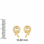  Knotted Diamond Studs