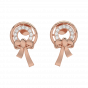  Knotted Diamond Studs