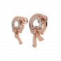  Knotted Diamond Studs