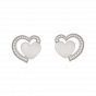  Hearts  Diamond Studs