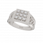 Perfect Nine  Diamond Men's Ring