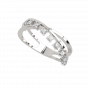 Dual Overlap Diamond Ring