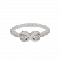 Beyond Infinity Half Eternity Diamond Ring