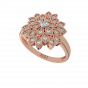 Floral Designer Diamond Ring