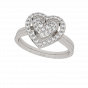  Heart Shaped Diamond Ring