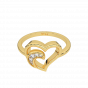 Pretty Heart Diamond Ring