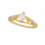 Crown Cardinal Solitaire Diamond Ring