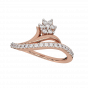  Floral Branch  Diamond Ring