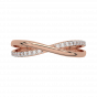 Golden Stitch  Diamond Ring