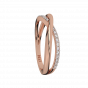 Golden Stitch  Diamond Ring