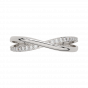 Golden Stitch  Diamond Ring