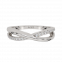 Golden Stitch  Diamond Ring