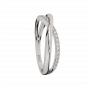 Golden Stitch  Diamond Ring