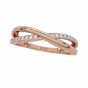 Golden Stitch  Diamond Ring