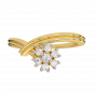 Cross Floral  Diamond Ring