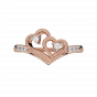  Pretty Hearts  Diamond  Ring