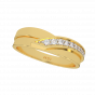  Golden Tones  Diamond Ring