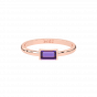 Amethyst bugette ring