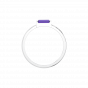 Amethyst bugette ring