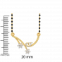 Demure Diamond Mangalsutra Pendant