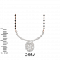 Propitious Diamond Mangalsutra Pendant