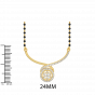 Propitious Diamond Mangalsutra Pendant