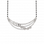 Floral Bunch Diamond Mangalsutra Pendant