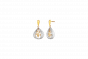 Drop Of Rain - Italian Necklace in Yellow and White Gold