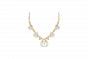 Drop Of Rain - Italian Necklace in Yellow and White Gold