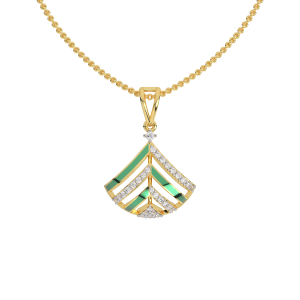  Christmas Enamel Diamond Pendant