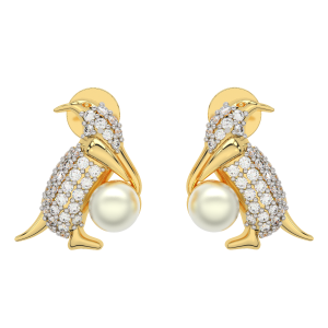  Pearl Diamond Earrings