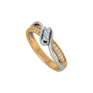 You & I Gold Diamond Ring