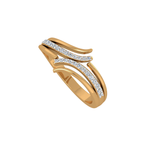 Golden Fingers  Diamond Ring