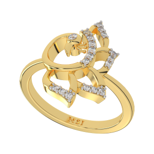 Peacock Pride  Diamond Ring