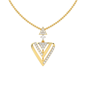 Christmas Triangle Diamond Pendant