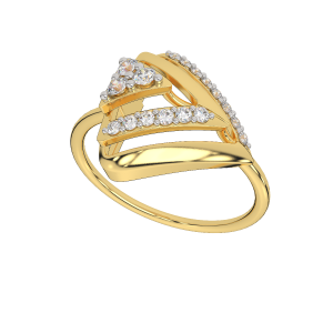  Christmas Triangle Diamond Ring