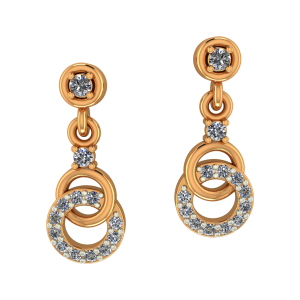 Loops Diamond Dangle Earrings 