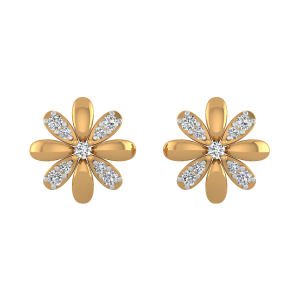 Floral Choice Diamond Studs