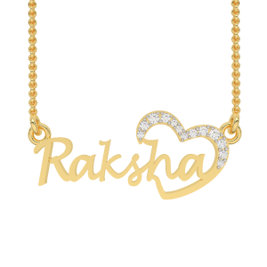 Raksha Name Personalized Diamond Pendant