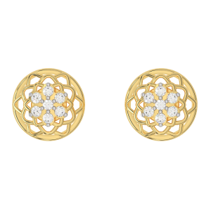  Stellar Flower Diamond Earrings