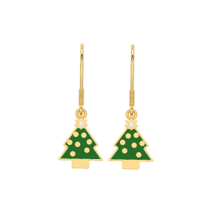 The Christmas Tree Hoop earrings