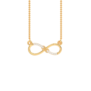  Forever Infinite  knot Diamond  Pendant 