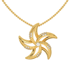 Make Wish Starfish Diamond Pendant